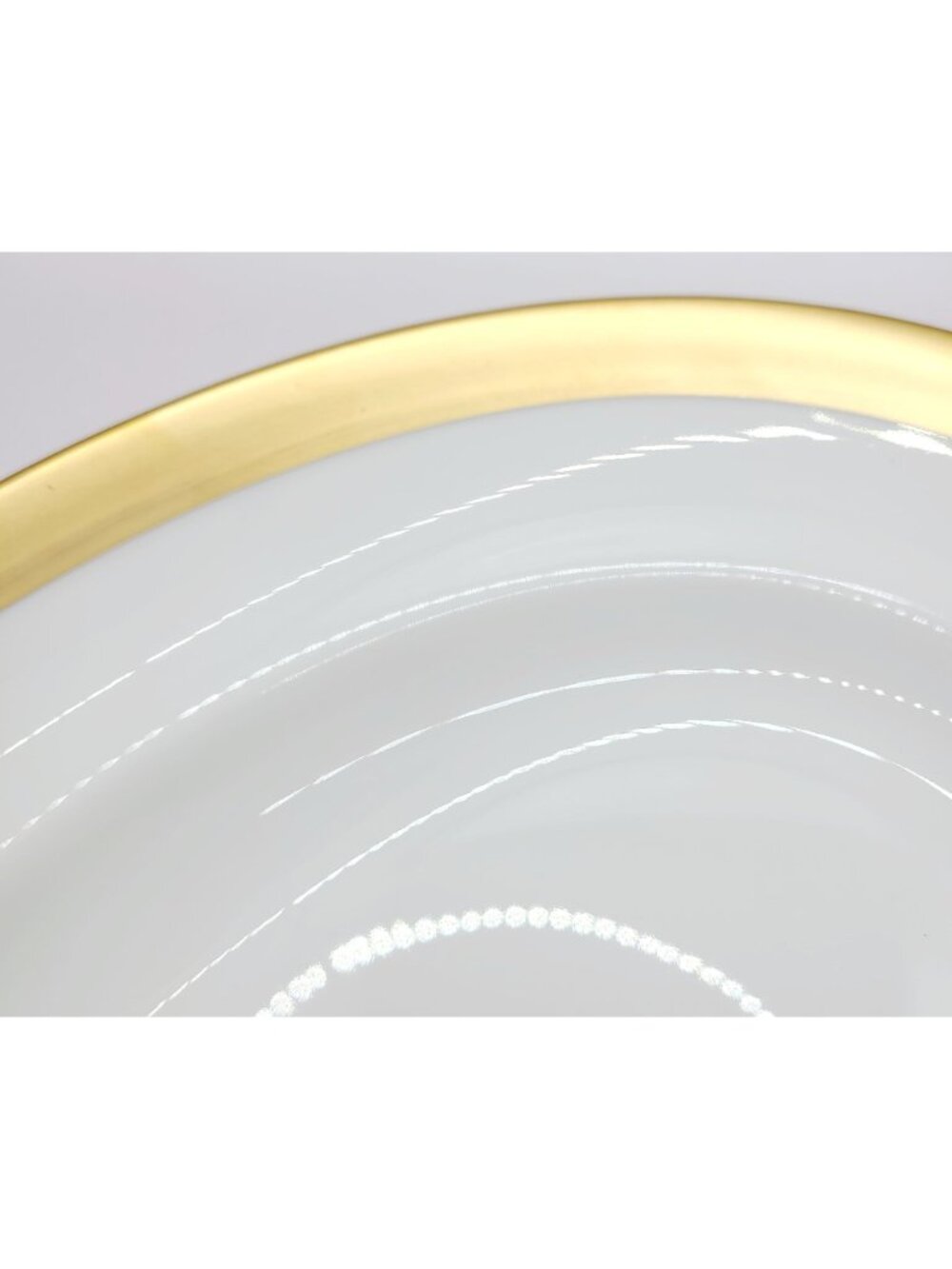 Wedgwood Satine Gold Oval Dish Platter Tray 14 Inch NWT - Picture 3 of 10